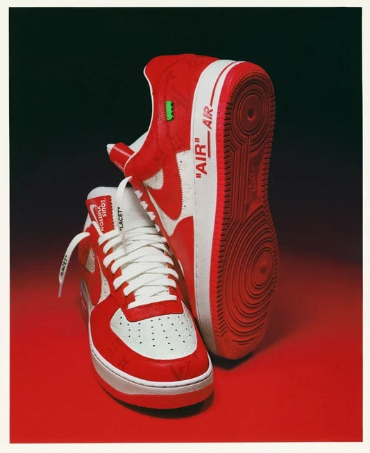 Louis Vuitton x Nike Air Force 1 Low By Virgil Abloh White/Red