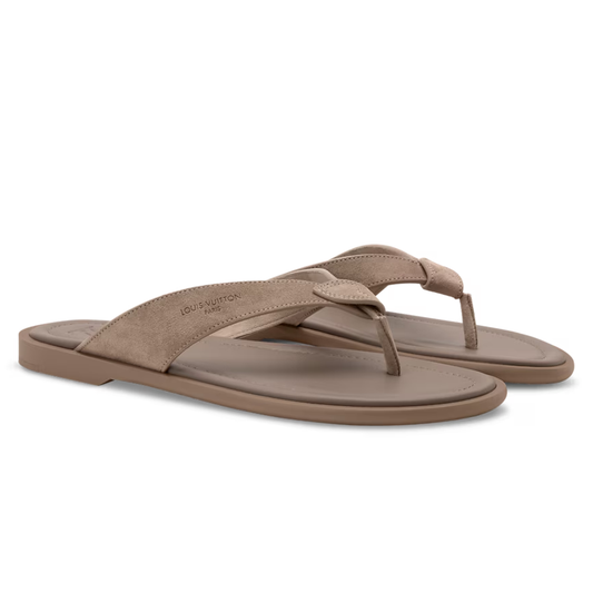 LV Sunset Thong Taupe Brown
