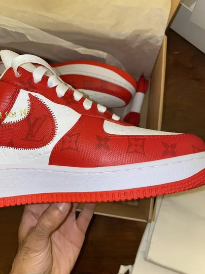 Louis Vuitton x Nike Air Force 1 Low By Virgil Abloh White/Red