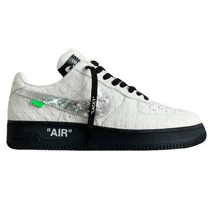 Louis Vuitton x Nike Air Force 1 Low White Black Silver