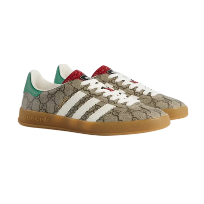 Adidas x Gucci Gazelle Beige GG Monogram