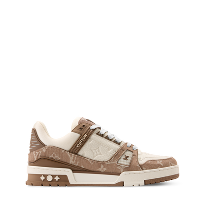 Louis Vuitton LV Trainer Sneaker Monogram Brown Denim