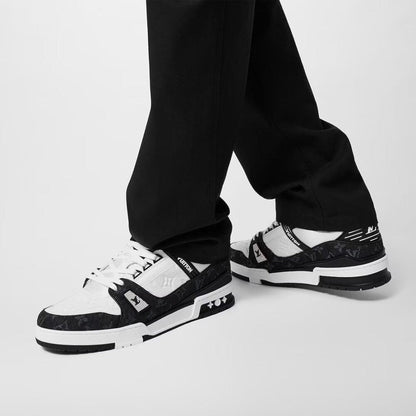 Louis Vuitton LV Trainer Sneaker Monogram Black Denim