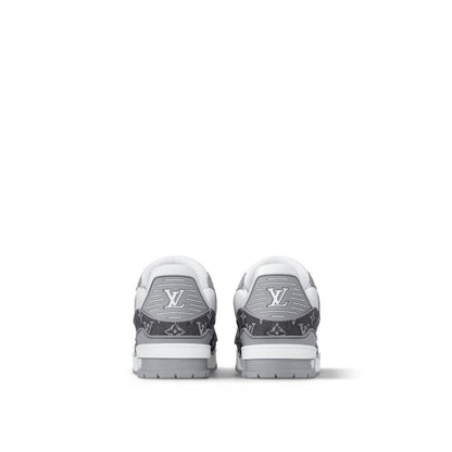 Louis Vuitton LV Trainer Sneaker Denim Monogram Grey