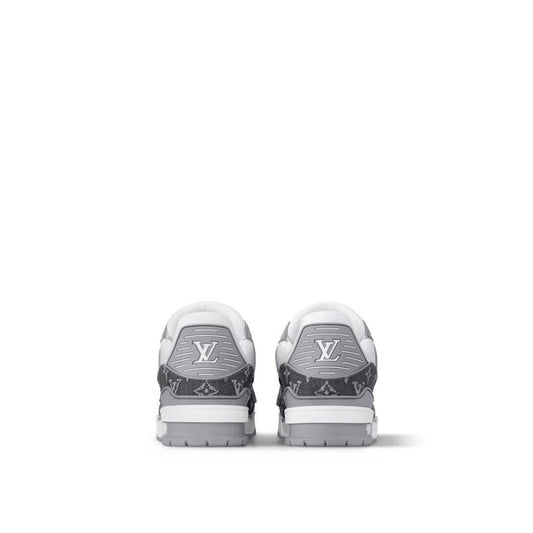 Louis Vuitton LV Trainer Sneaker Denim Monogram Grey