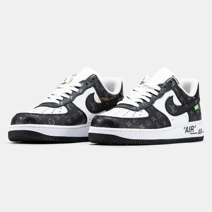 Louis Vuitton x Nike Air Force 1 Low Virgil Abloh  Black White Monogram