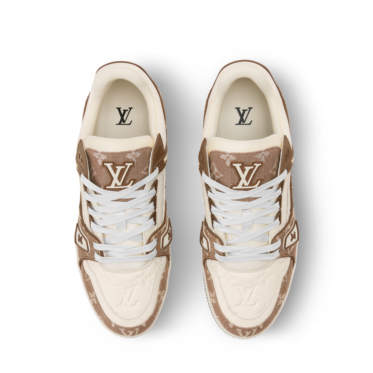 Louis Vuitton LV Trainer Sneaker Monogram Brown Denim