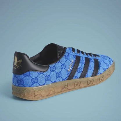 Adidas x Gucci Gazelle Blue GG Monogram