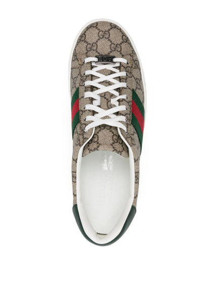 Mens Gucci Ace GG Supreme Canvas Sneakers