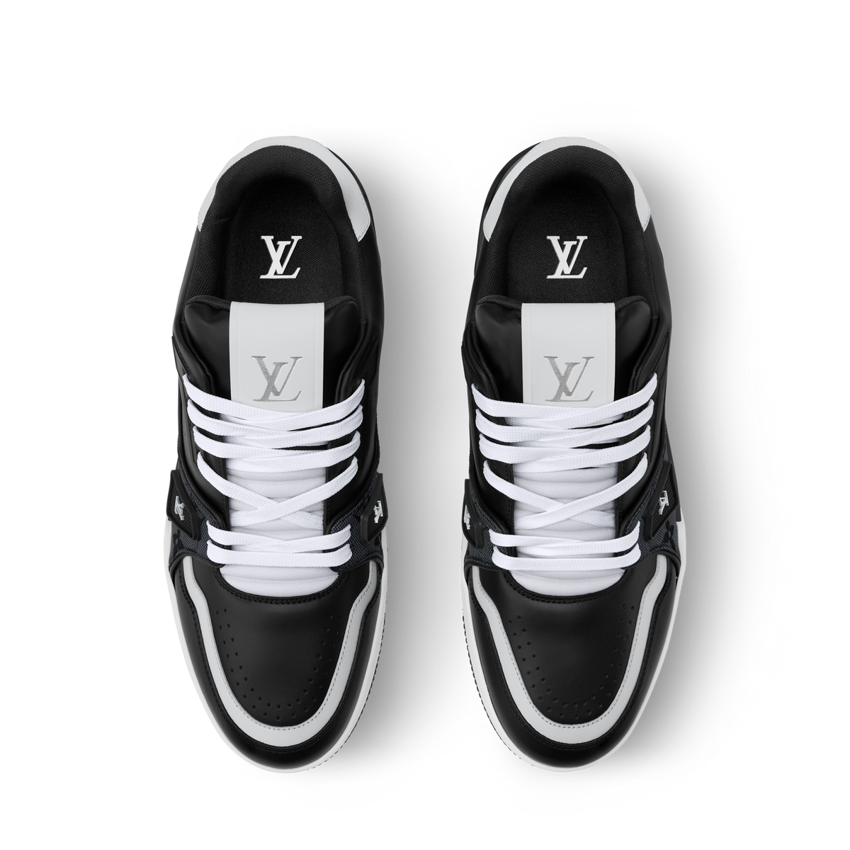 Louis Vuitton LV Trainer Black Monogram Leather Sneaker