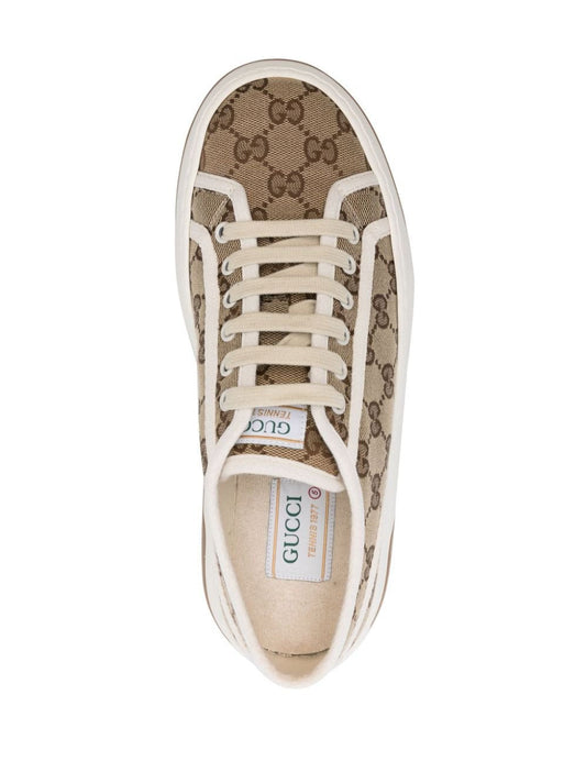 Mens Gucci GG Canvas Panelled Sneakers