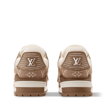 Louis Vuitton LV Trainer Sneaker Monogram Brown Denim