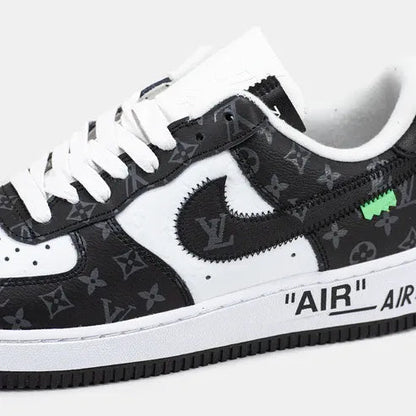 Louis Vuitton x Nike Air Force 1 Low Virgil Abloh  Black White Monogram