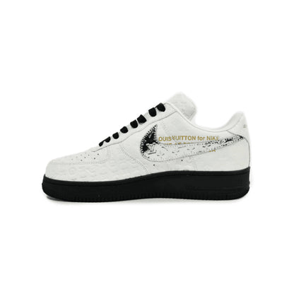 Louis Vuitton x Nike Air Force 1 Low White Black Silver