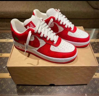 Louis Vuitton x Nike Air Force 1 Low By Virgil Abloh White/Red