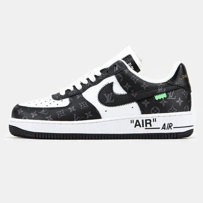 Louis Vuitton x Nike Air Force 1 Low Virgil Abloh  Black White Monogram