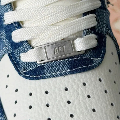 Louis Vuitton x Nike Air Force 1 Low Blue Damier Denim