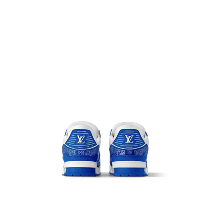 Louis Vuitton LV Trainer Sneaker Denim Monogram Blue Diamond