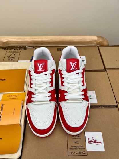 Louis Vuitton LV 54 Trainer Red White Sneaker