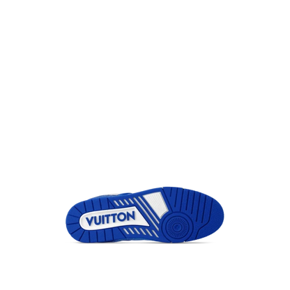 Louis Vuitton LV Trainer Sneaker Denim Monogram Blue Diamond