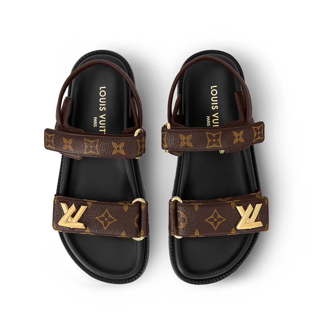 LV Sunset Flat Comfort Sandals 'Cocoa Brown'