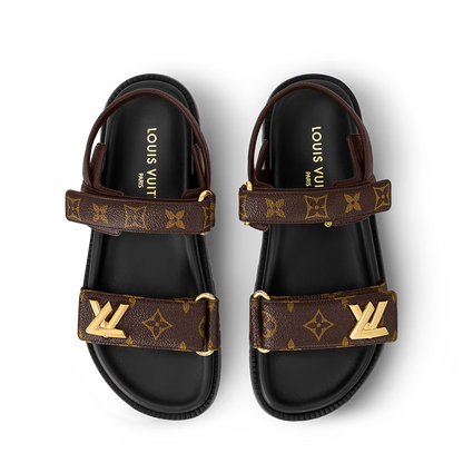 LV Sunset Flat Comfort Sandals 'Cocoa Brown'
