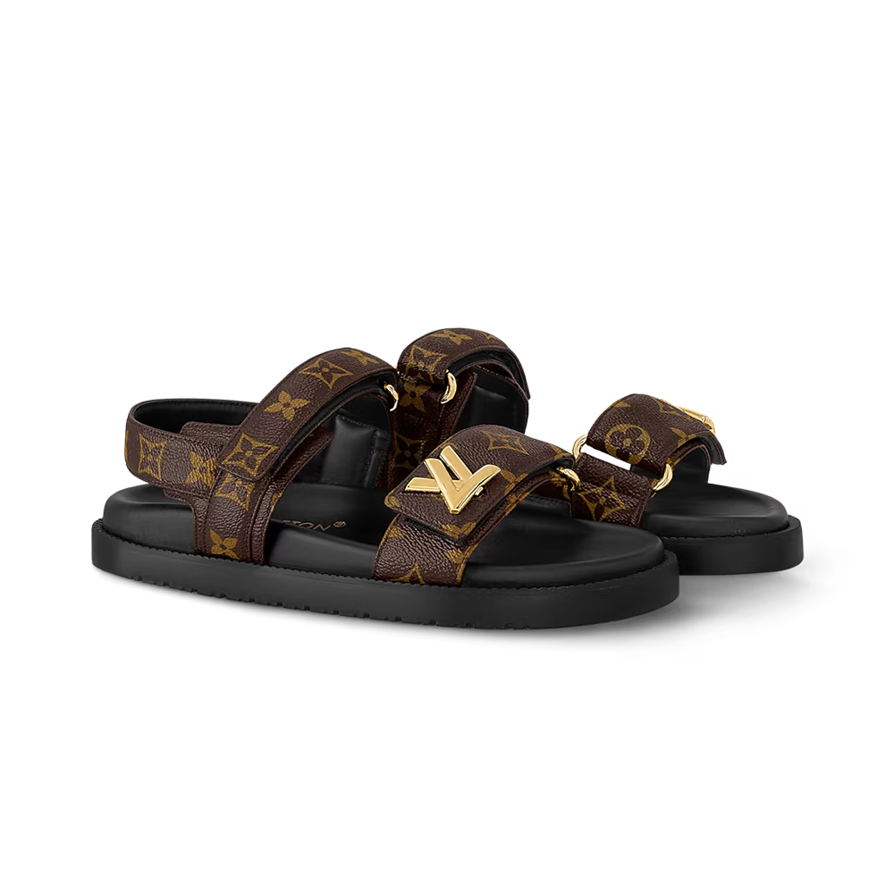 LV Sunset Flat Comfort Sandals 'Cocoa Brown'
