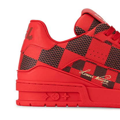 Louis Vuitton LV Trainer Sneaker DarkRed