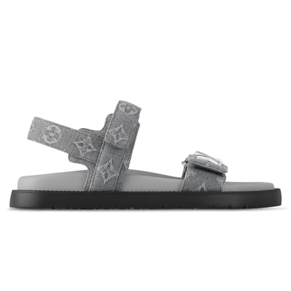LV Sunset Flat Comfort Sandals 'Gray'
